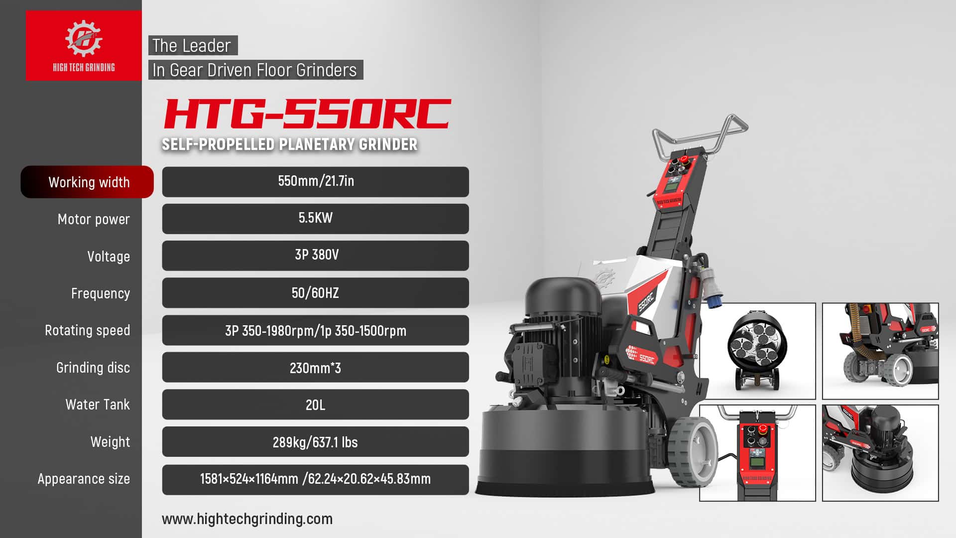 HTG-550RC teknik bilgileri